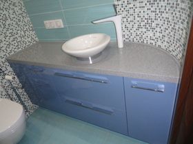 мебель для ванной голубая эмаль