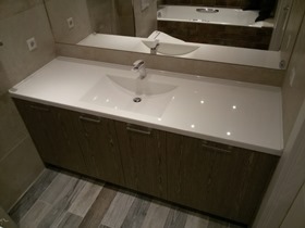 мебель для ванной на заказ встроенная 480
