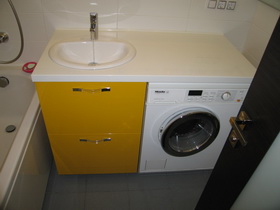 мебель для маленькой ванной со стиральной машиной 594 